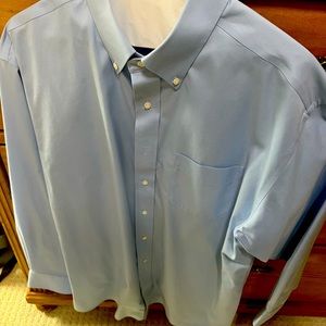 Jos A Banks Blue Button Up Shirt